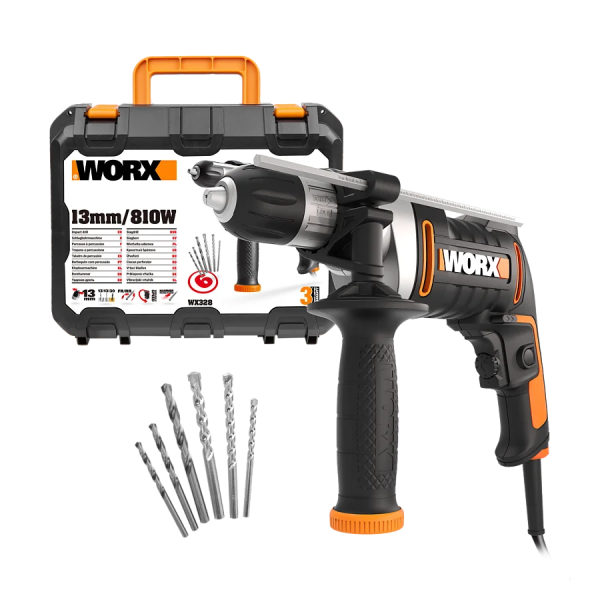 WX328 Taladro con percusión 800W Worx |Sumiteca