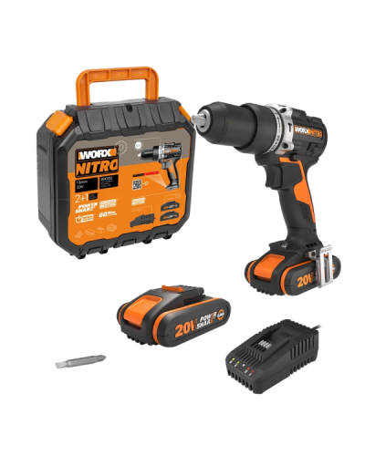 WX352 Taladro percutor BL NITRO 20V Worx |Sumiteca