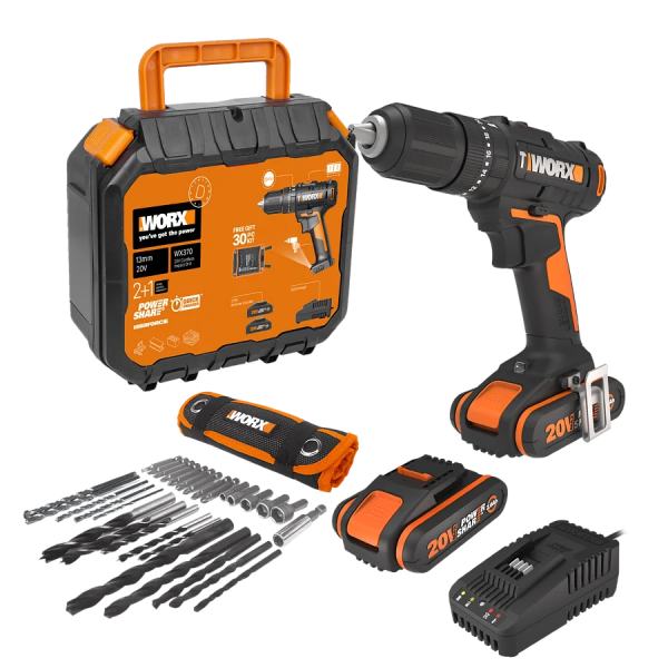 WX370 Taladro Percutor 20V Worx |Sumiteca