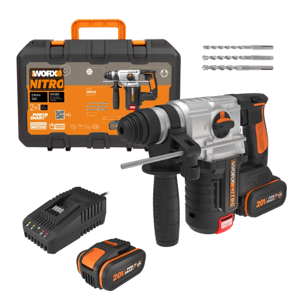 WX380 Martillo 4F BL 2,2J NITRO 20V  Worx |Sumiteca