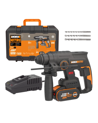 WX381 Martillo SDS-Plus BL NITRO 20V  Worx |Sumiteca