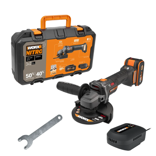 WX814 Amoladora angular 125mm BL NITRO 20V  Worx |Sumiteca