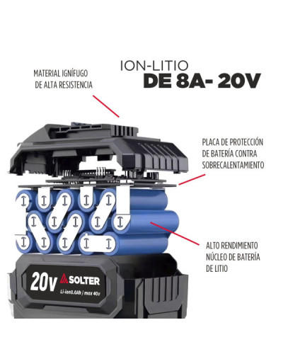 Batería Bat-20V 8Ah Solter | Sumiteca