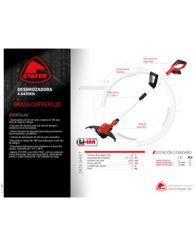 GRASS CUTTER L2024 Desbrozadora  Stayer | Sumiteca