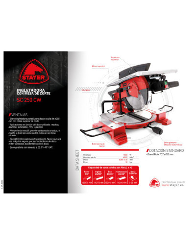 SC 250 CW Ingletadora 1800W  Stayer | Sumiteca