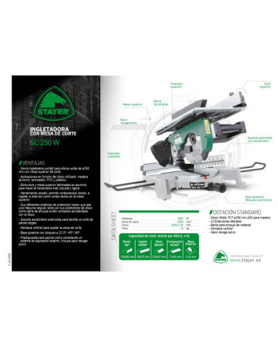 SC 250 W Ingletadora 1800W  Stayer | Sumiteca