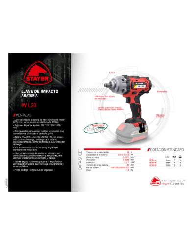 IW L2014 Llave de Impacto Llave impacto  Stayer | Sumiteca
