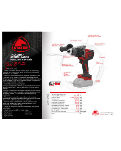 PBL 150 P P-L2026 Taladro percutor  Stayer | Sumiteca