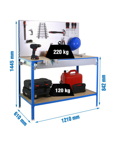 Banco de trabajo ECOWORK BT2 BOX x600 | Sumiteca