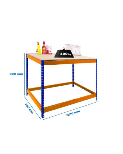 Banco de trabajo BASIC 1 901260-1 Azul/Naranja | Sumiteca