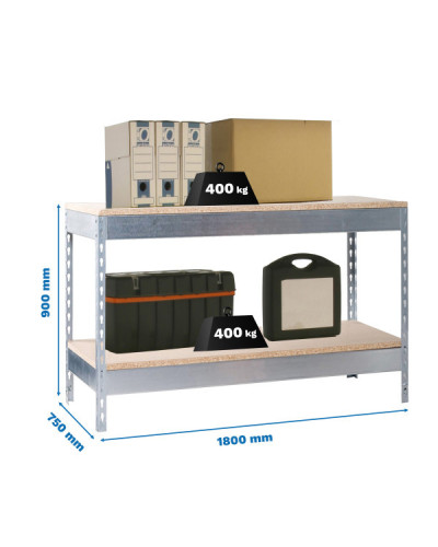 Banco de trabajo BASIC 2 901875-2 Galvanizado | Sumiteca