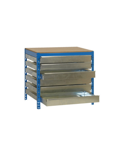 Cajonera para banco BT5 BOX6  Azul | Sumiteca