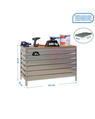 Cajonera para banco BT5 BOX6  Galva | Sumiteca