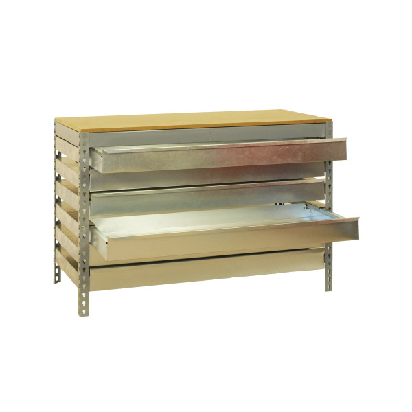 Cajonera para banco BT5 BOX6  Gris | Sumiteca