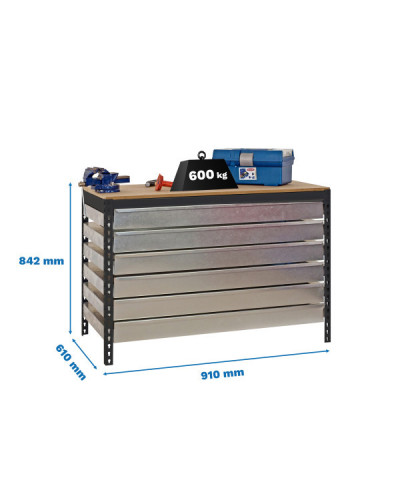Cajonera para banco BT5 BOX6 900  | Sumiteca