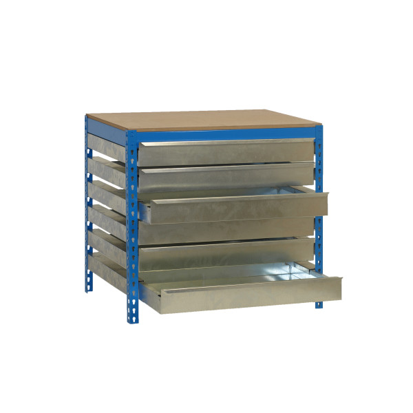 Cajonera para banco BT5 BOX6 900 Azul | Sumiteca