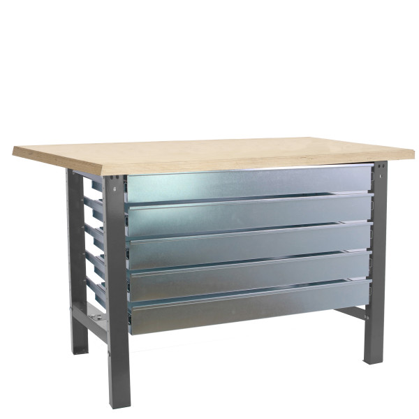 Banco industrial SIMONWORK BT6 MDF 5Box  Gris | Sumiteca