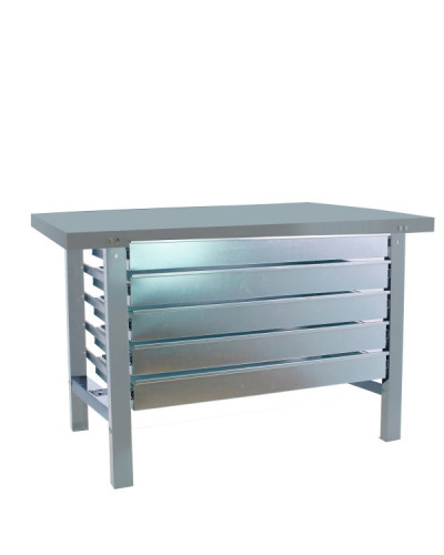 Banco industrial SIMONWORK BT6 Metal 5Box  Gris | Sumiteca