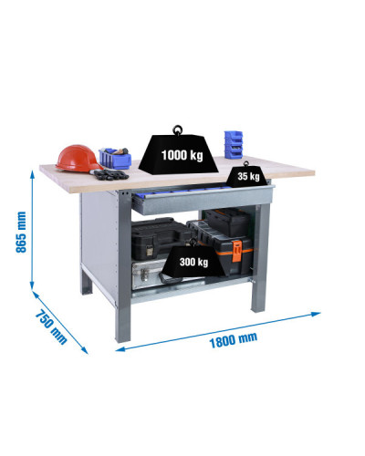Banco de trabajo BT6 PRO Laminate 1Box  Gris | Sumiteca