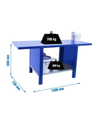 Banco industrial BT6 PRO Metal  Azul | Sumiteca