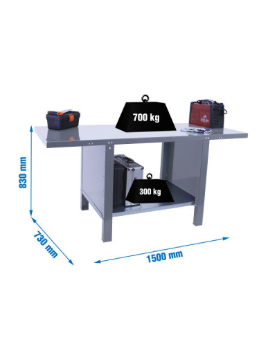 Banco industrial BT6 PRO Metal  Gris | Sumiteca