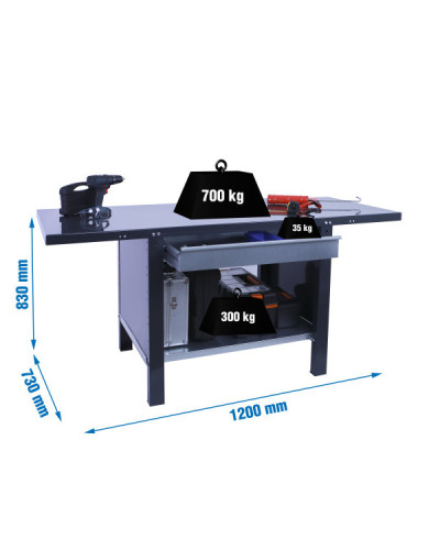Banco industrial BT6 PRO Metal 1Box   | Sumiteca