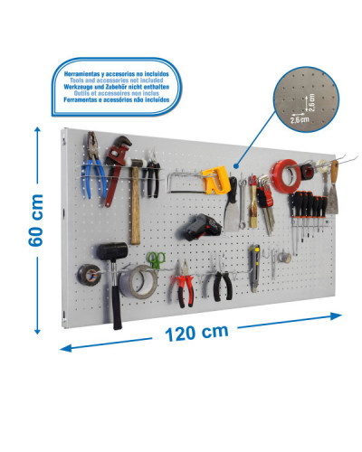 Panel portaherramientas PANELCLICK x600 galva | Sumiteca