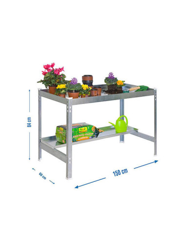 Mesa de Jardinería SimonGarden Desk 150cm Gris | Sumiteca