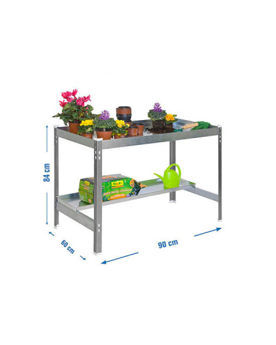 Mesa de Jardinería SimonGarden Desk 90cm Gris | Sumiteca