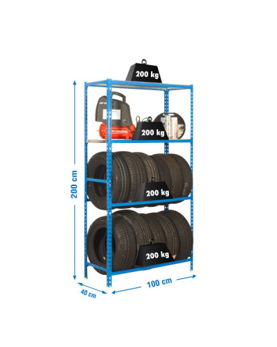Estantería Garaje SimonGarage Plus Azul | Sumiteca