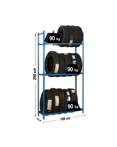 Estantería Ruedas AutoClick Plus Azul SimonRack | Sumiteca