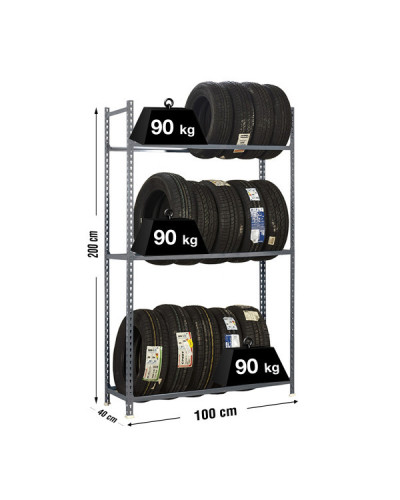 Estantería Ruedas AutoClick Plus Gris SimonRack | Sumiteca