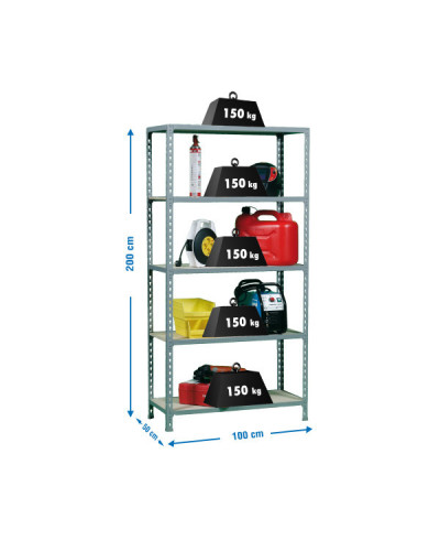 Estantería sin tornillos MADERCLICK PLUS 5/500  | Sumiteca