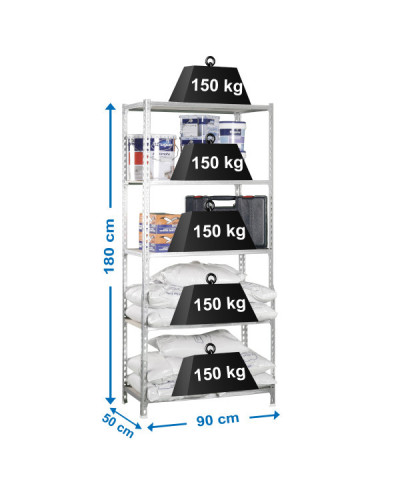 Estantería sin tornillos MADERCLICK 5/500 | Sumiteca