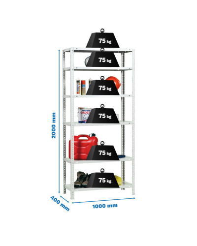 Estantería con tornillos ADVANTAGE PLUS 6/400  | Sumiteca