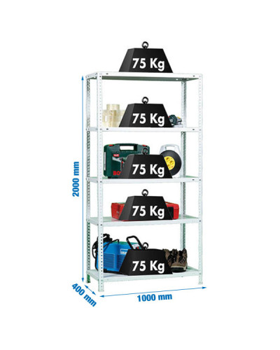 Estantería con tornillos ADVANTAGE PLUS 5/400  | Sumiteca