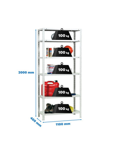 Estantería con tornillos COMFORT SUPERPLUS 6/400  | Sumiteca