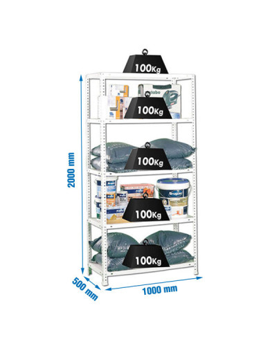 Balda con tornillos COMFORT PLUS 5/500  | Sumiteca