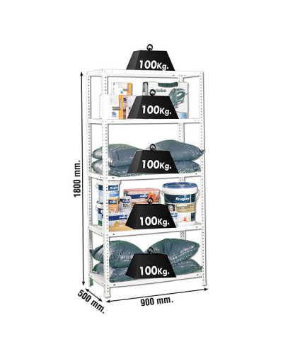 Estantería con tornillos COMFORT 5/500 | Sumiteca