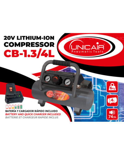 Compresor Unicair CB-1.3/4L  | Sumiteca