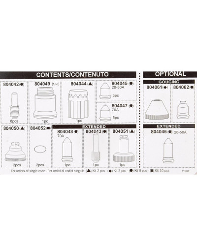 KIT CONSUMIBLES ANTORCHA Telwin | Sumiteca