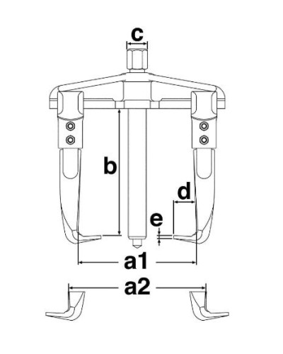 EXTRACTOR 3 GARRAS 90-133MM SP31410 Tengtools | Sumiteca