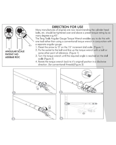 LLAVE DINAMOMÉTRICA 3/4" 3492AG-E Tengtools | Sumiteca