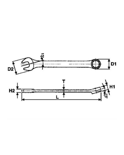 LLAVE COMBINADA 65 MM 600565 Tengtools | Sumiteca