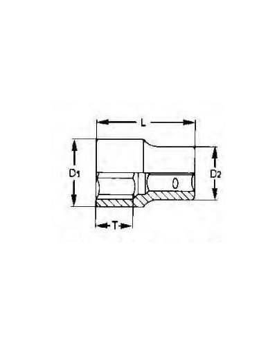 VASO DE IMPACTO HEX 1" 1/2" 95 MM Tengtools | Sumiteca