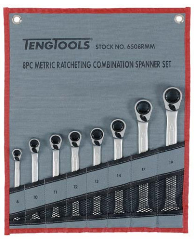 JUEGO DE LLAVES COMBI CARRACA 6508RMM Tengtools | Sumiteca