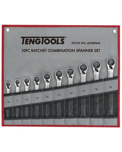 JUEGO DE LLAVES COMBI CARRACA 6510RMM Tengtools | Sumiteca