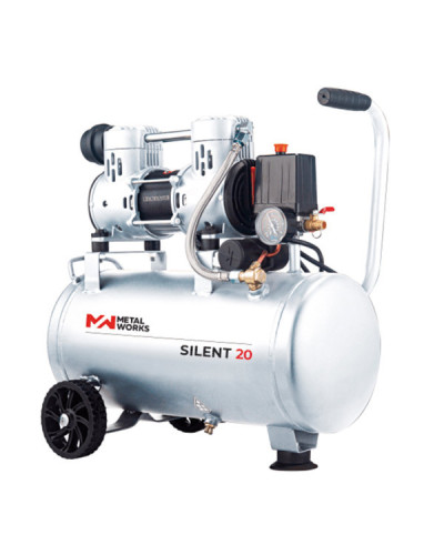 COMPRESOR SILENT 20 - SIN ACEITE 18l Metalworks | Sumiteca