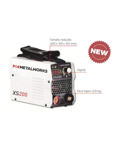 SOLDADORA INVERTER XS200 + MALETA Metalworks | Sumiteca