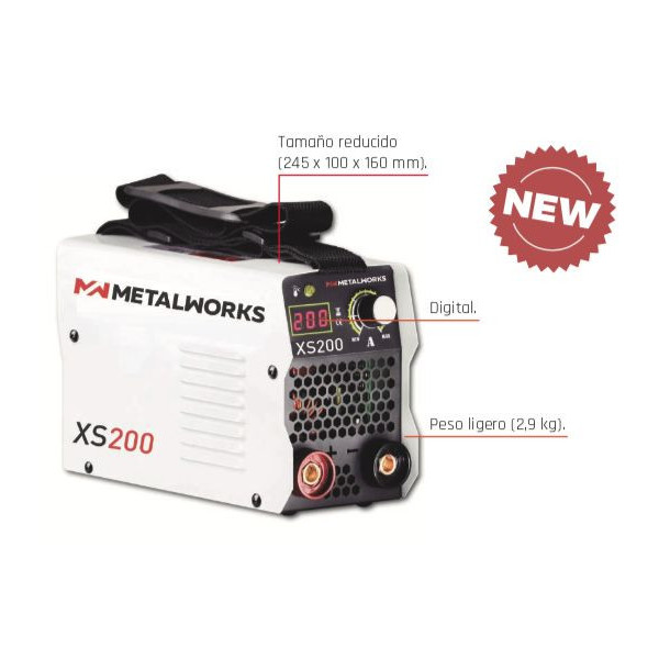SOLDADORA INVERTER XS200 + MALETA Metalworks | Sumiteca